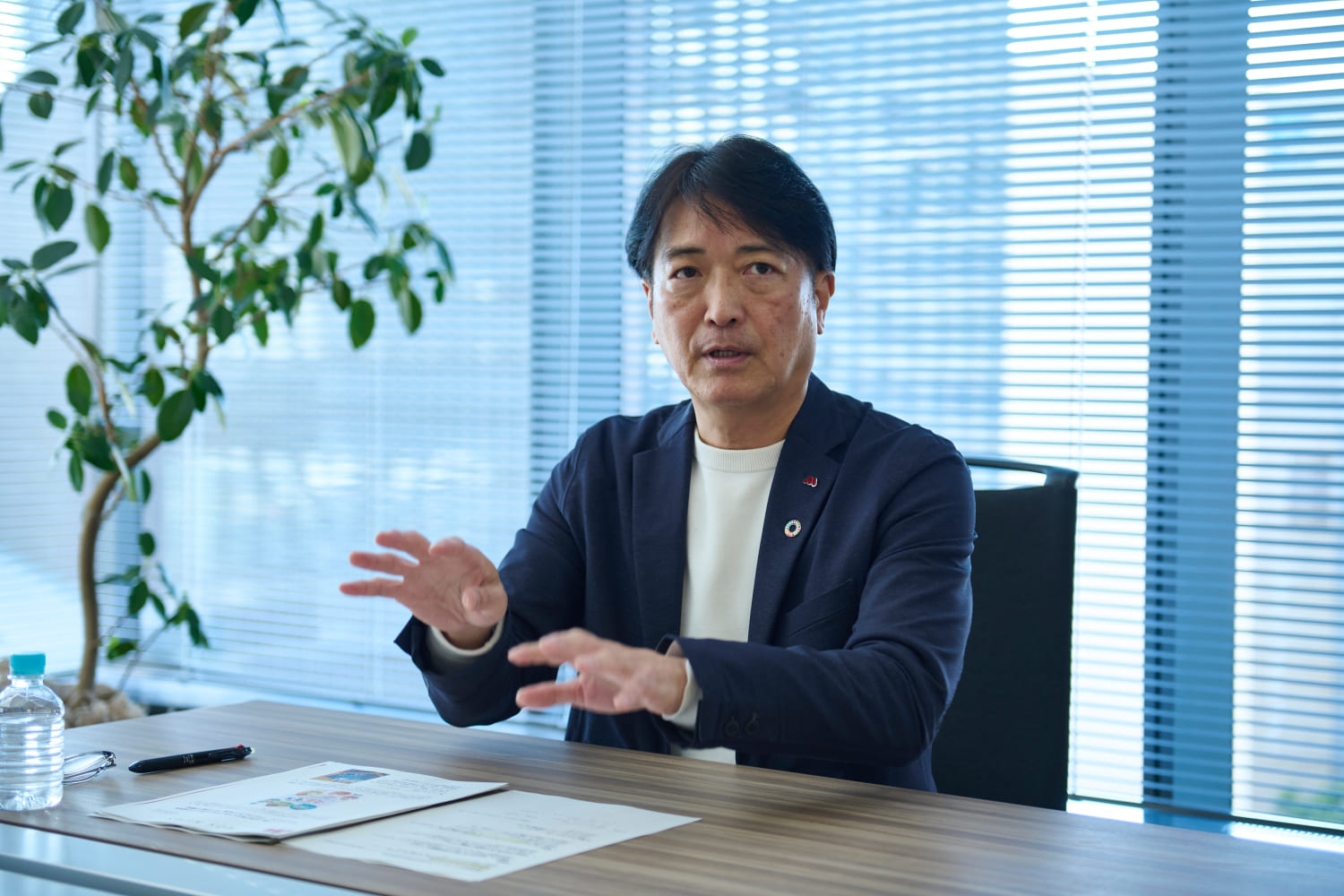 板橋区との今後の構想を語る金田さん